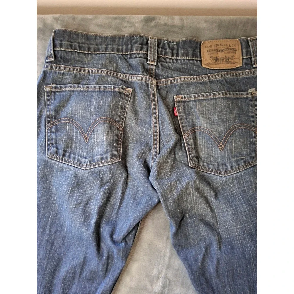 Levis 511 Skinny Jeans Mens 34x34 Blue Denim Medium Wash Stretch 5-Pocket